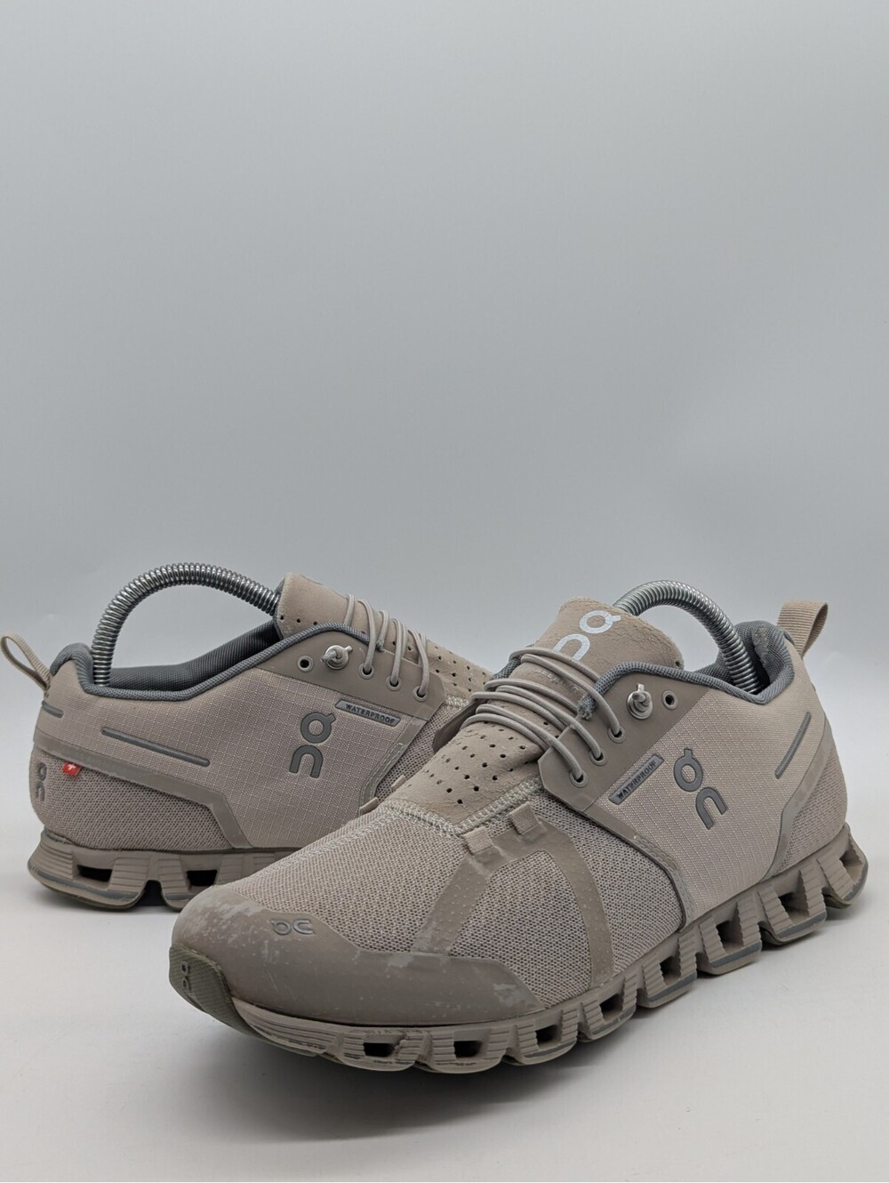 On CloudTec Women’s Size 9 Waterproof Mesh Athletic Sneakers Beige Gray 19.99679
